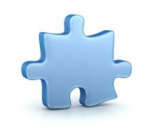 Blau Puzzle Puzzle foto