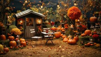 feiern Halloween Urlaub Party generativ ai foto