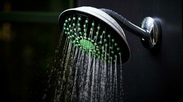 Regen Dusche frisch Sommer- Wasser generativ ai foto