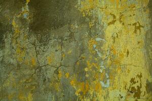 Hintergrund Textur von geknackt Beton Mauer foto