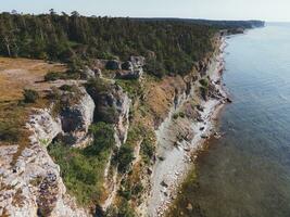 hogklint im Gotland, Schweden durch Drohne foto