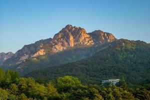 Touristenregion Mount Kumgang in Nordkorea foto