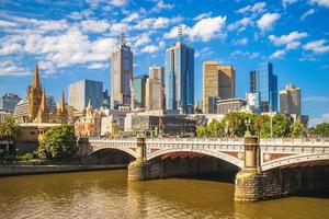 Skyline von Melbourne in Victoria, Australien? foto