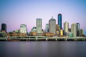 Skyline von Brisbane in Queensland, Australien foto