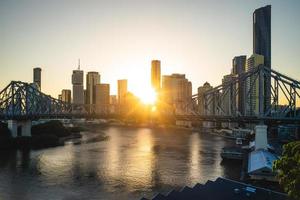 Skyline von Brisbane in Queensland, Australien foto