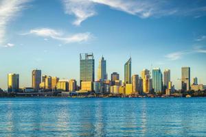 Skyline von Perth in Westaustralien foto