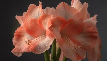 ein beschwingt Strauß von multi farbig Blumen bringt Natur Schönheit generiert durch ai foto