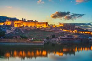 Bernstein Fort in Jaipur in Indien in foto