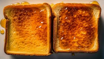 Frische und Süße auf ein Platte, ein Gourmet hausgemacht Snack generiert durch ai foto