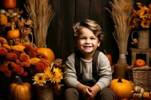 Thanksgiving-Thema Herbst Hintergrund foto