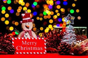 Weihnachtsdekoration, Weihnachten und Neujahr Urlaub Hintergrund foto