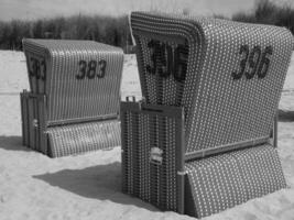 Sommer- Zeit beim das Deutsche Norden Meer foto