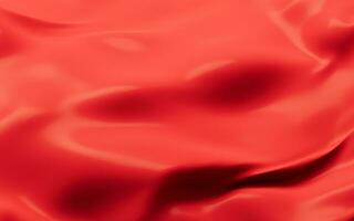 fließend rot Stoff Hintergrund, 3d Wiedergabe. foto