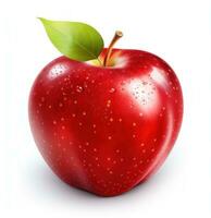 rot reif Apfel isoliert foto