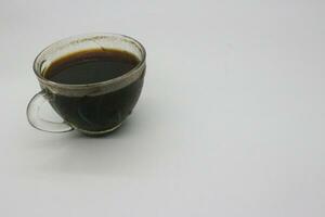 schwarz Kaffee serviert foto