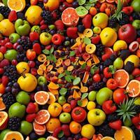 Früchte ai generativ Bild foto