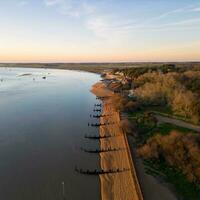 deben Fluss Antenne Aussicht beim bawdsey foto