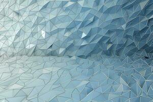 Dreieck polygonal Hintergrund, Kristall Konstruktion, 3d Wiedergabe. foto
