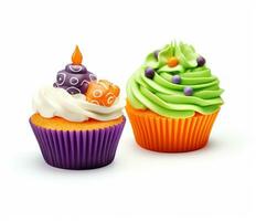 lecker gespenstisch Cupcake zum Halloween Party foto