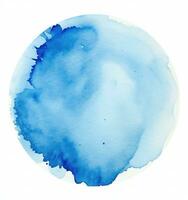 Blau Aquarell Farbe Stelle foto