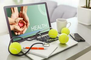 Gesundheitswesen online Beratung Konzept foto