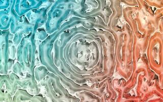 Gradient Welle Tuch, Flüssigkeit Farbe Hintergrund, 3d Wiedergabe. foto