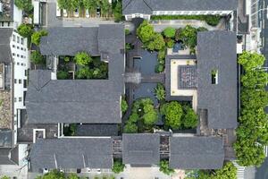 Antenne von uralt traditionell Garten, Suzhou Garten, im China. foto