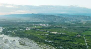 Morgen im das Stadt von Türken im Xinjiang, China. foto