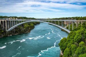 Regenbogenbrücke bei den Niagarafällen foto