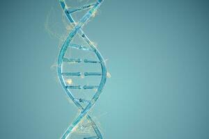 DNA und Chromosomen, Gene und Vererbung,3d Wiedergabe. foto