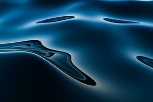 klar Blau Ozean Hintergrund, Gradient Wasser Oberfläche, 3d Wiedergabe. foto