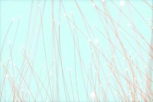 fließend Partikel Linien mit Weiß Hintergrund, 3d Rendern foto