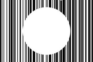 Barcode Stil abstrakt Weiß Hintergrund mit Kreis gestalten Kopieren Raum zum Geschäft Banner Hintergrund Einzelhandel, Geschäft. Illustration niemand. foto