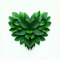botanisch Serenade, ein herzerwärmend Grün Duett, generativ ai foto