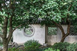 das Herbst im das traditionell Park im China foto