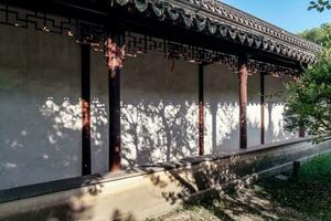 das Herbst im das traditionell Park im China foto