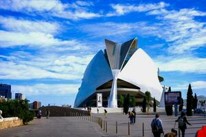 Stadt von Kunst und Wissenschaften im Spanien foto