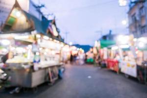 abstrakte Unschärfe und defokussierter Nachtmarkt night foto