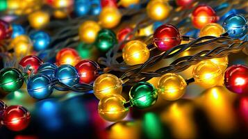 festlich Urlaub Hintergrund - - Weihnachten Ornamente- generativ ai foto