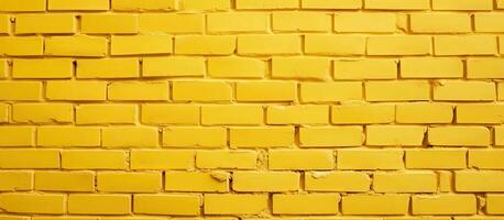ein Mauer gemacht von Gelb Ziegel foto