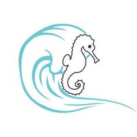 Seepferdchen einzigartig Design Vektor Illustration foto
