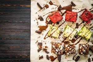 Schokoladen-Brownies-Kuchen foto