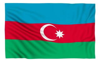 Flagge von Aserbaidschan foto