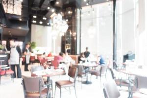 abstrakte Unschärfe und defokussiertes Restaurant foto