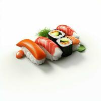 ai generativ hoch Qualität 3d Stil Design von Sushi foto