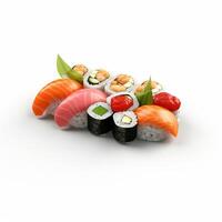 ai generativ hoch Qualität 3d Stil Design von Sushi foto