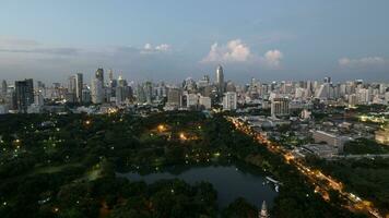 Bangkok Stadt im das Abend foto