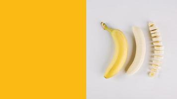 verschiedene Bedingungen Banane. hochwertiges schönes Fotokonzept foto