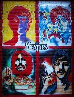 das Beatles Graffiti Mauer foto
