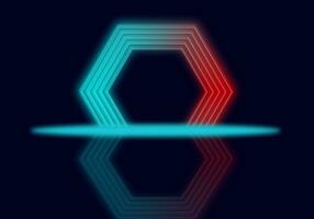 3d machen, abstrakt minimal Neon- Hintergrund, abstrakt Hintergrund, elegant Welle wirbelt Hintergrund foto